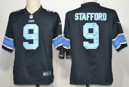 Nike Lions #81 Calvin Johnson Pro Line Black Gold Collection Men\u0026#39;s ...
