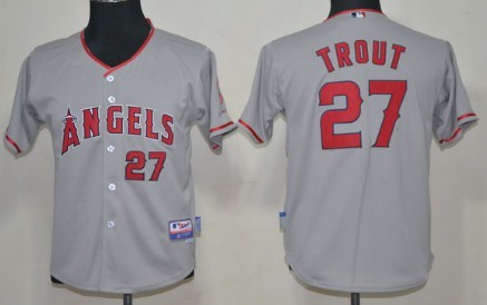 mike trout jersey gray