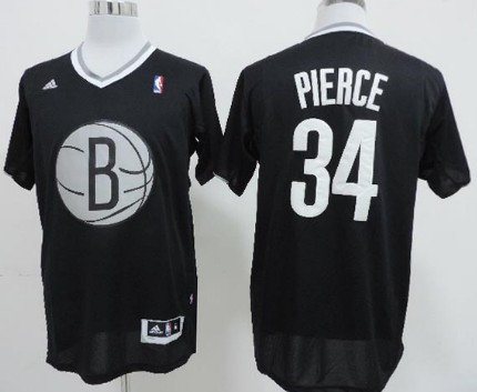 Brooklyn Nets #34 Paul Pierce Revolution 30 Swingman 2013 Christmas Day Black Jersey