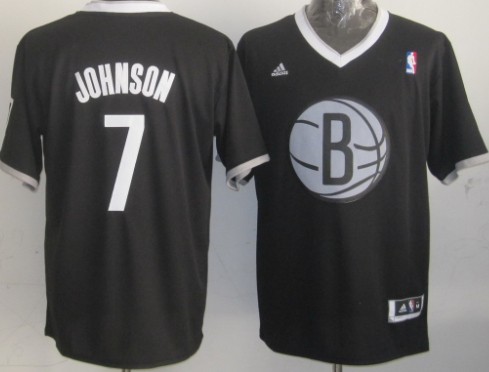 Brooklyn Nets #7 Joe Johnson Revolution 30 Swingman 2013 Christmas Day Black Jersey