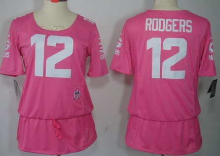 womens pink aaron rodgers jersey