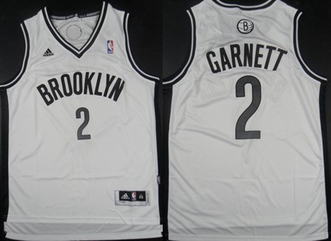 Brooklyn Nets #2 Kevin Garnett Revolution 30 Swingman White Jersey 