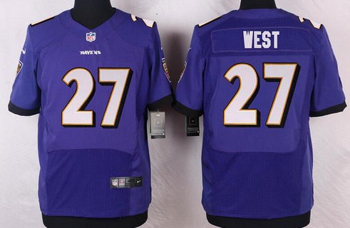Men\u0026#39;s Baltimore Ravens #27 Terrance West Purple Team Color NFL ...  