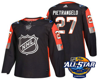 Men&#39;s St. Louis Blues #27 Alex Pietrangelo Black 2018 NHL All-Star Stitched Ice Hockey Jersey on ...