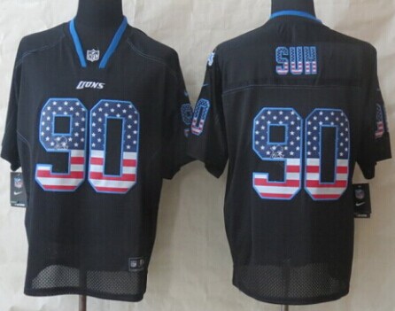 calvin johnson black nike jersey