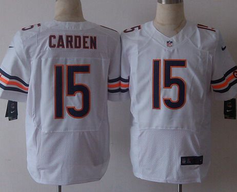Men\u0026#39;s Chicago Bears #15 Shane Carden Nike White Elite Jersey on ...  