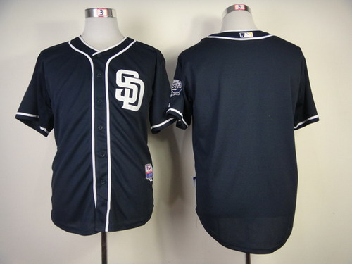 San Diego Padres Blank Navy Blue Jersey on sale,for Cheap