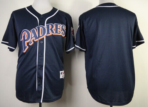 San Diego Padres Blank 1998 Navy Blue Jersey on sale,for Cheap