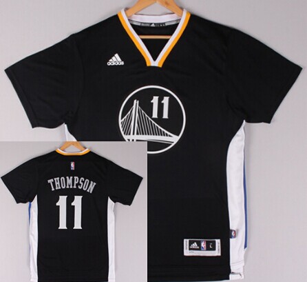 Golden State Warriors #11 Klay Thompson Revolution 30 Swingman 2014 New  Black Short-Sleeved Jersey on sale,for Cheap,wholesale from China