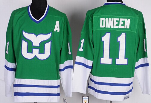 CCM Authentic Hartford Whalers NHL Hockey Jersey Vintage Green 46