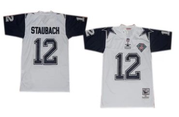 dallas cowboys white throwback jersey