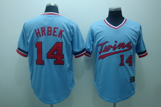 Minnesota Twins #14 Kent Hrbek Light Blue Throwback Jersey on sale,for  Cheap,wholesale from China