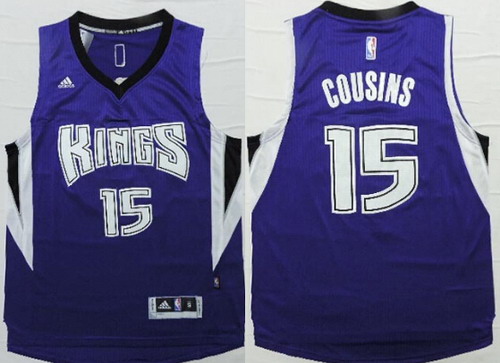 Men's Sacramento Kings DeMarcus Cousins adidas Light Blue Current Player  Hardwood Classics Swingman Performance…