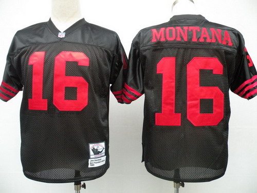 joe montana black throwback jersey