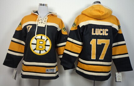 Milan Lucic Boston Bruins Old Time Hockey Sawyer Hooded Sweatshirt