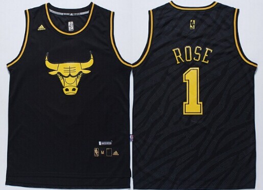 Chicago Bulls #1 Derrick Rose Black Pinstripe Throwback Swingman Jersey on  sale,for Cheap,wholesale from China