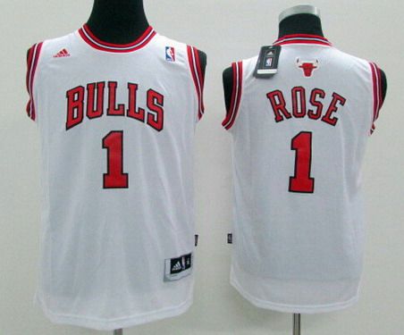 derrick rose white jersey