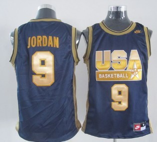 michael jordan usa jersey gold