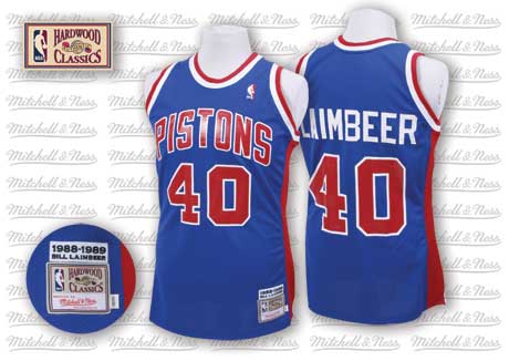  Bill Laimbeer Detroit Pistons Blue Youth 8-20 Hardwood