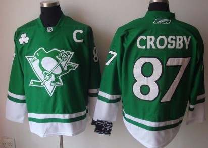 pittsburgh penguins green jersey