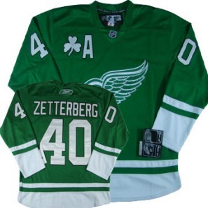 Adidas Detroit Red Wings Authentic St. Patrick's Day Jersey Hockey - Adult - Kelly Green - Detroit Red Wings - M (50)