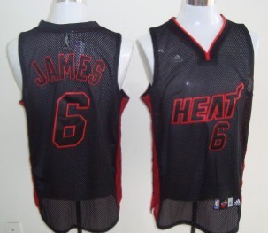 Miami Heat #6 Lebron James Womens NBA 4 Her Size Medium Basketball Jersey