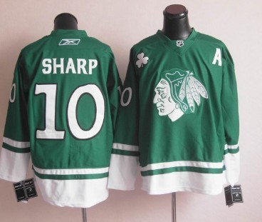 Chicago Blackhawks #88 Patrick Kane St. Patrick's Day Green Jersey