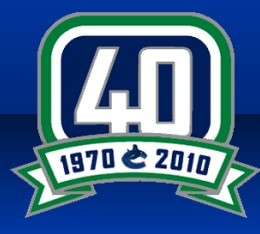 vancouver canucks 40th anniversary jersey