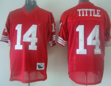 San Francisco 49ers #14 Y.A.Tittle Red 