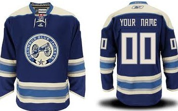 custom blue jackets jersey