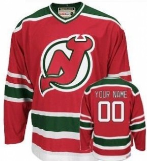 devils red and green jersey