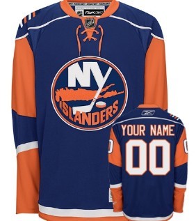 New York Islanders Mens Customized Blue Jersey