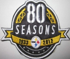 Pittsburgh Steelers 80th Anniversary Patch