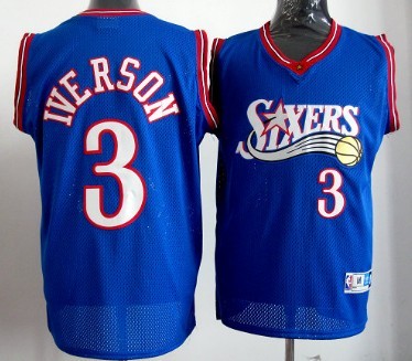 allen iverson blue phila jersey