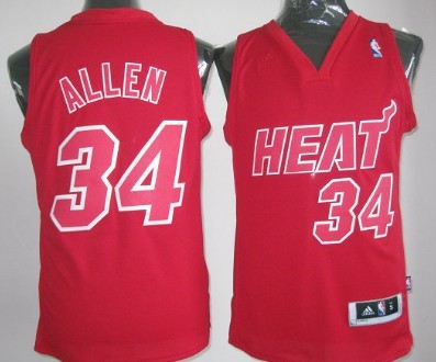 مناكير فلورمار احمر Miami Heat #34 Ray Allen Revolution 30 Swingman White Jersey on ... مناكير فلورمار احمر