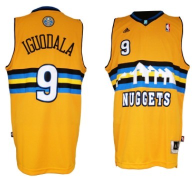 denver nuggets jersey yellow