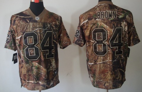 Nike Pittsburgh Steelers #84 Antonio Brown Realtree Camo Elite Jersey 