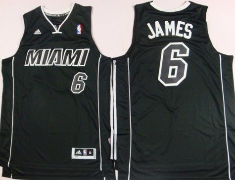 lebron james miami heat all black jersey