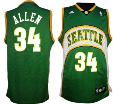 ray allen sonics throwback jersey