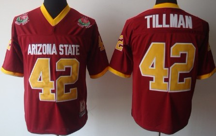 Arizona State Jersey Sun Devils #42 Pat Tillman NCAA Football Black with Patch