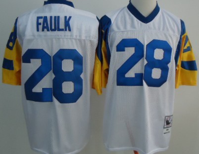 rams throwback jersey white