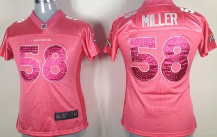 denver broncos womens pink jersey