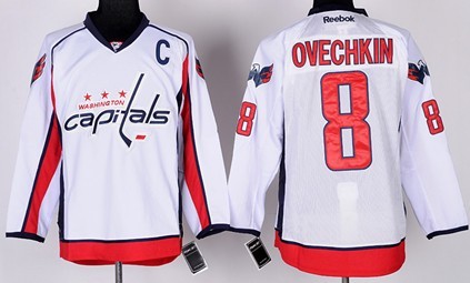 white ovechkin jersey
