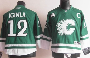 calgary flames green jersey