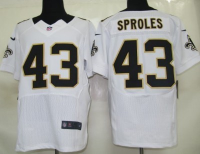 Nike New Orleans Saints #43 Darren Sproles White Elite Jersey 