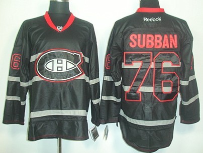 Montreal Canadiens P.K. Subban Official Black Ice Reebok Premier Adult NHL  Hockey Jersey S,M,L,XL,XXL,XXXL,XXXXL