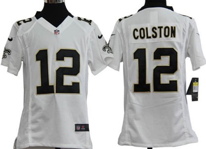 marques colston jersey white