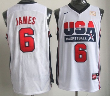 lebron james team usa jersey