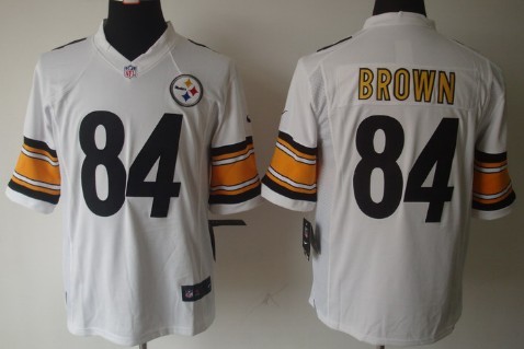 antonio brown white nike jersey