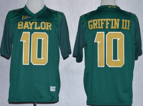 Baylor Bears #10 Robert Griffin III 2013 Green Jersey on sale,for  Cheap,wholesale from China